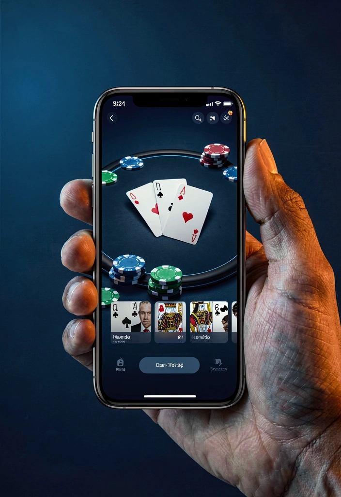 Interface Mobile Pôquer